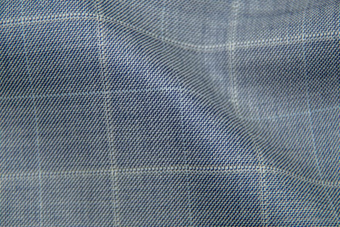 Endeavour Synergy SOFT BLUE PLAID WITH WHITE PANE AND WHITE CHECK