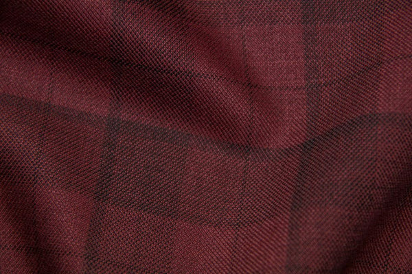 Endeavour Synergy DARK RED W/ BLACK FADED PANE AND BLACK CHECK