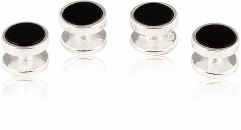 925 STERLING SILVER ONYX STUD SET