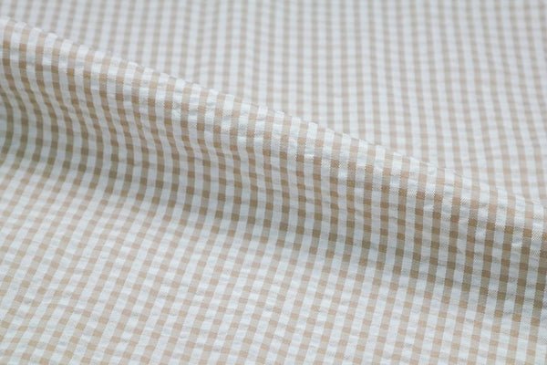 Seersucker Tan Checks Blazer