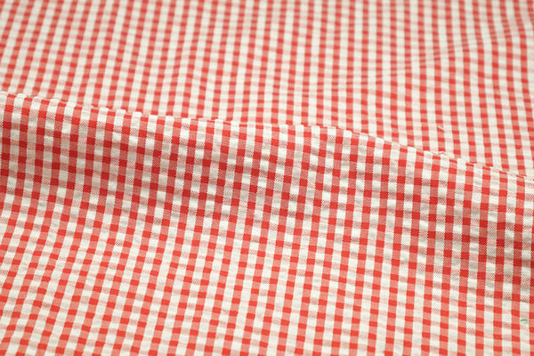Seersucker Orange Checks Blazer