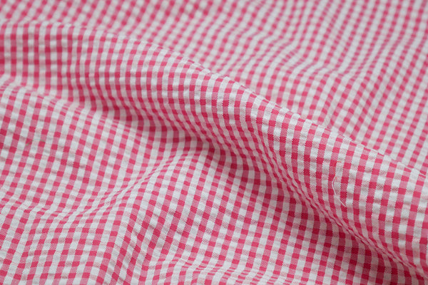 Seersucker Pink Checks Blazer