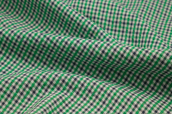 Seersucker Green & Black Checks Blazer
