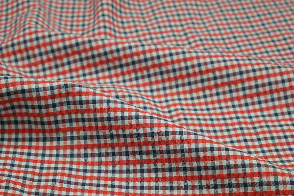 Seersucker Red & Black Checks Blazer